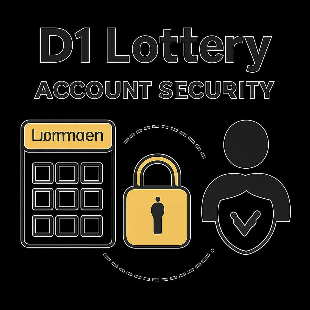 An educational graphic illustrating D1 Lottery Account Security principles.