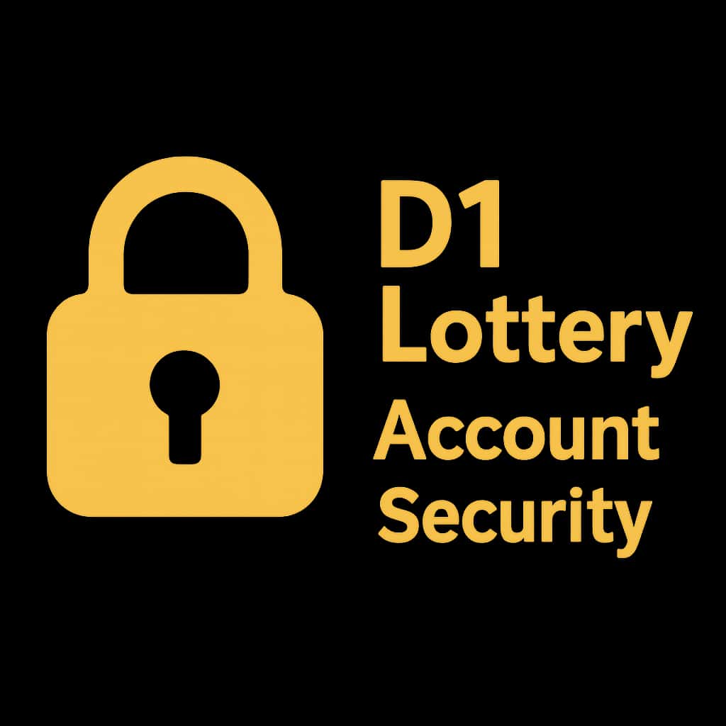A simple badge symbolizing D1 Lottery Account Security.