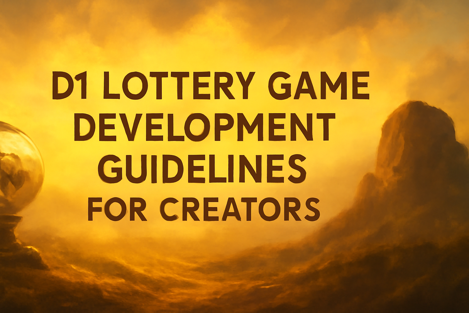 An informational representation of the D1 Lottery Mobile Application with the title prominently displayed.