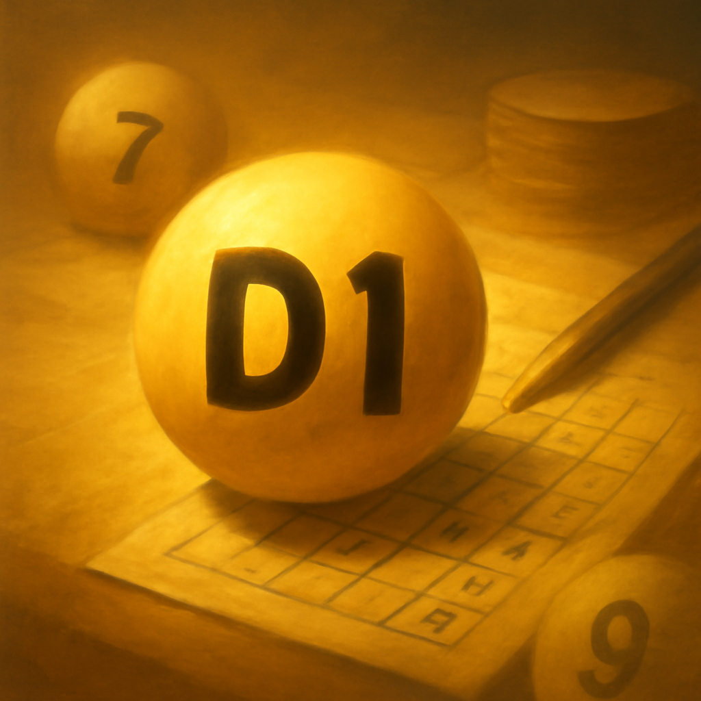 An icon symbolizing the D1 Lottery login guide.