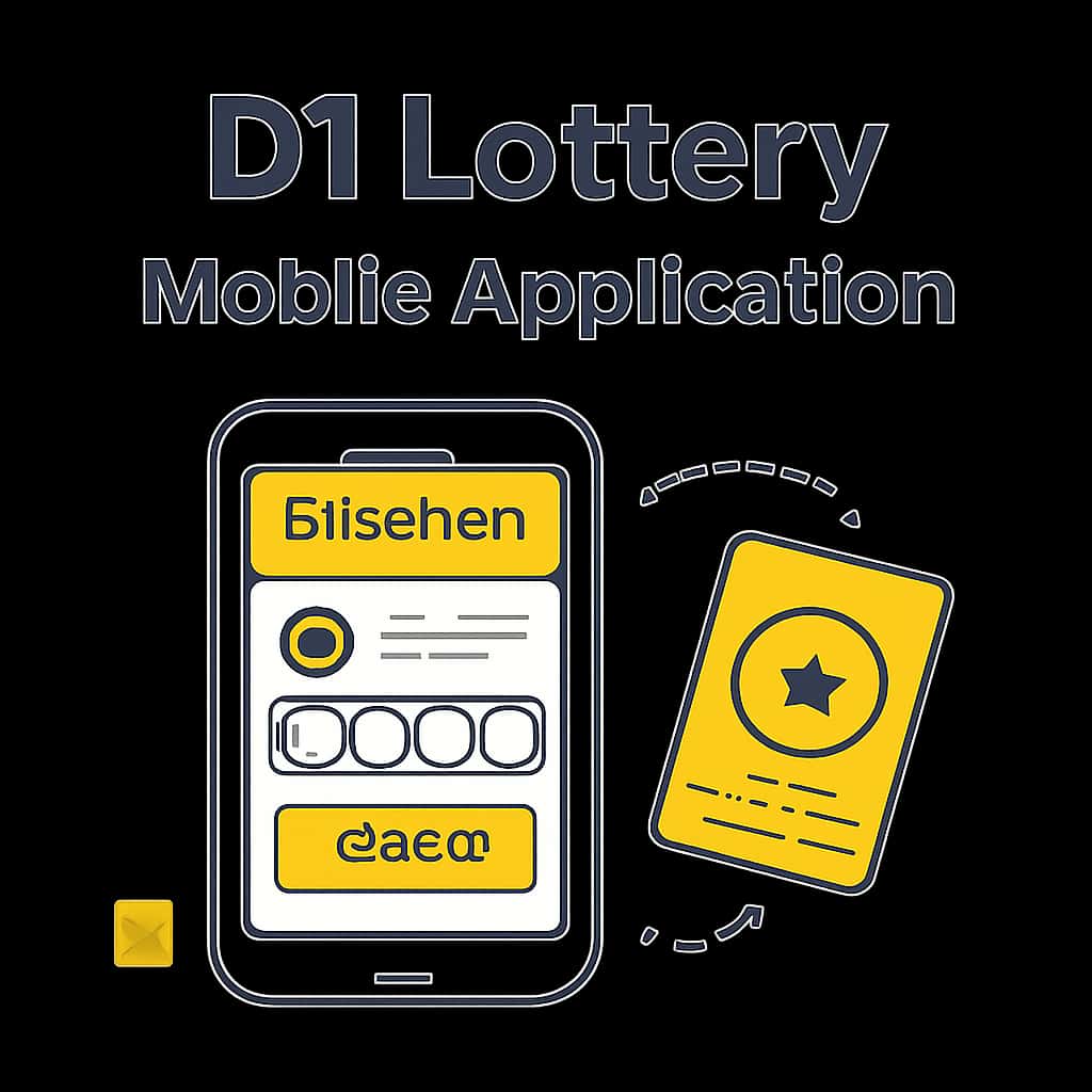 An educational diagram related to D1 Lottery Mobile Application features.