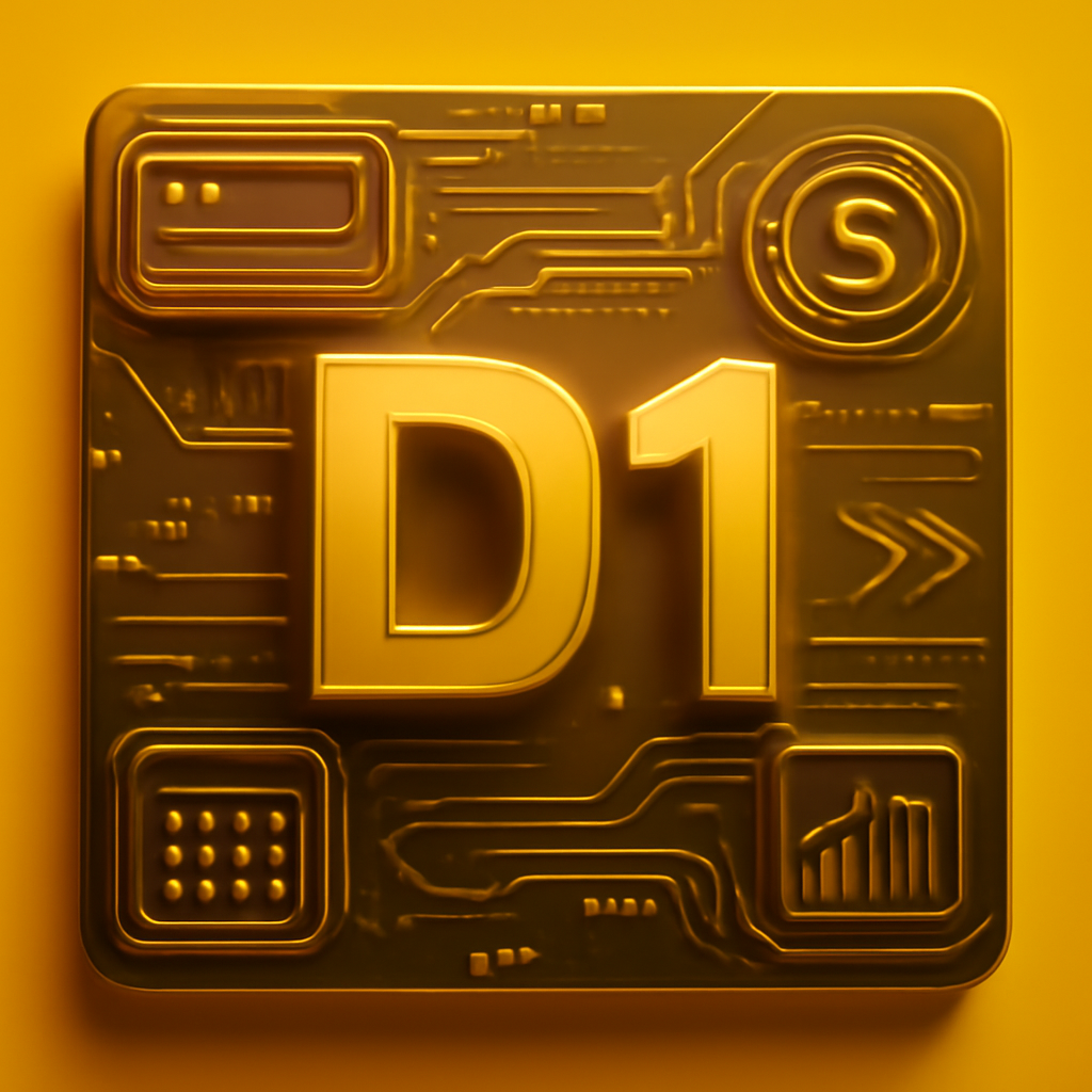 Illustration of the D1 Lottery app installation process.