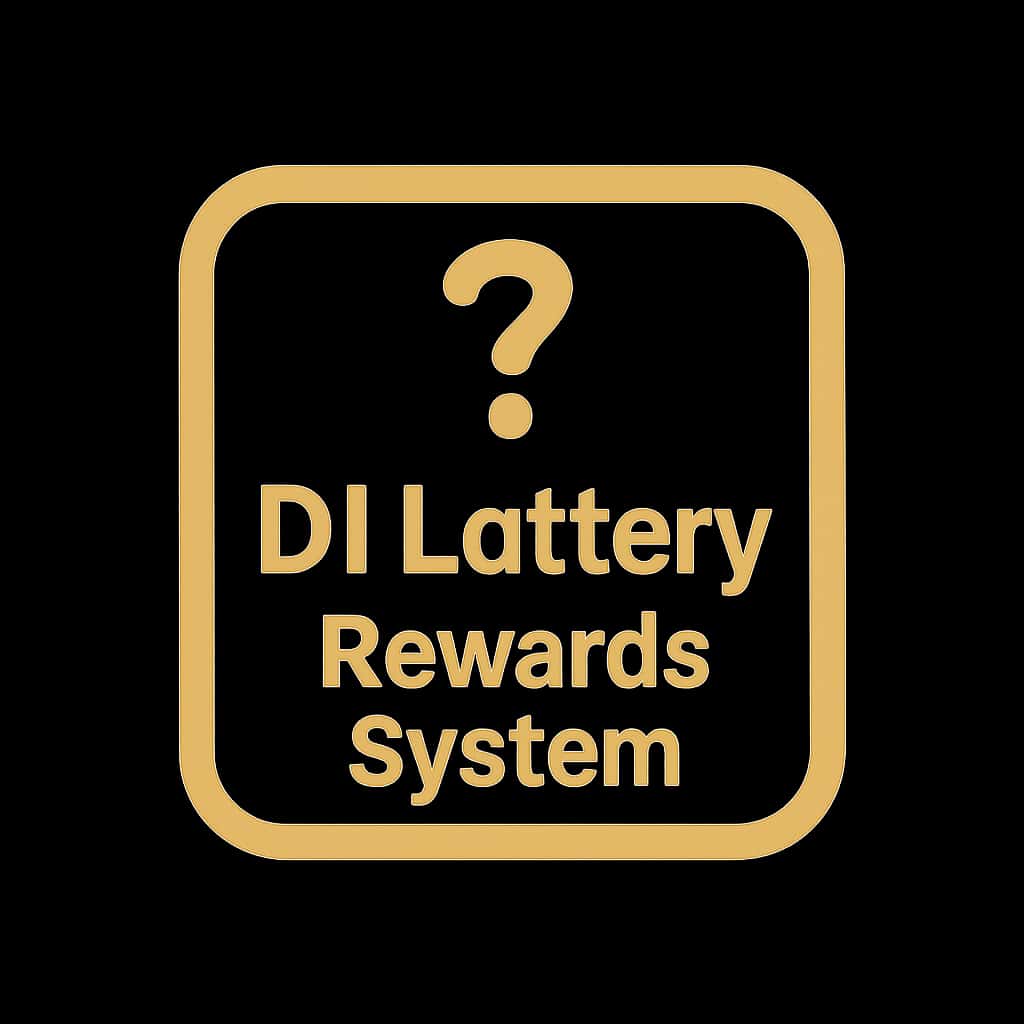 An icon symbolizing the D1 Lottery Rewards System with modern aesthetics.
