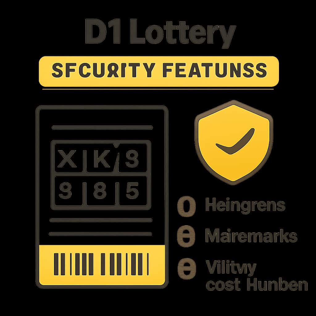 A diagram showcasing the layers of security in D1 Lottery.