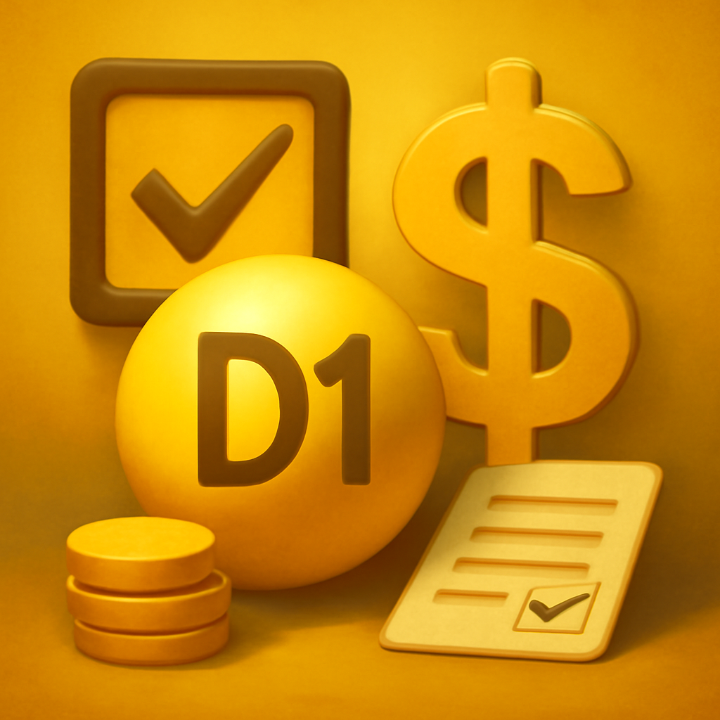 An icon symbolizing the D1 Lottery login guide.