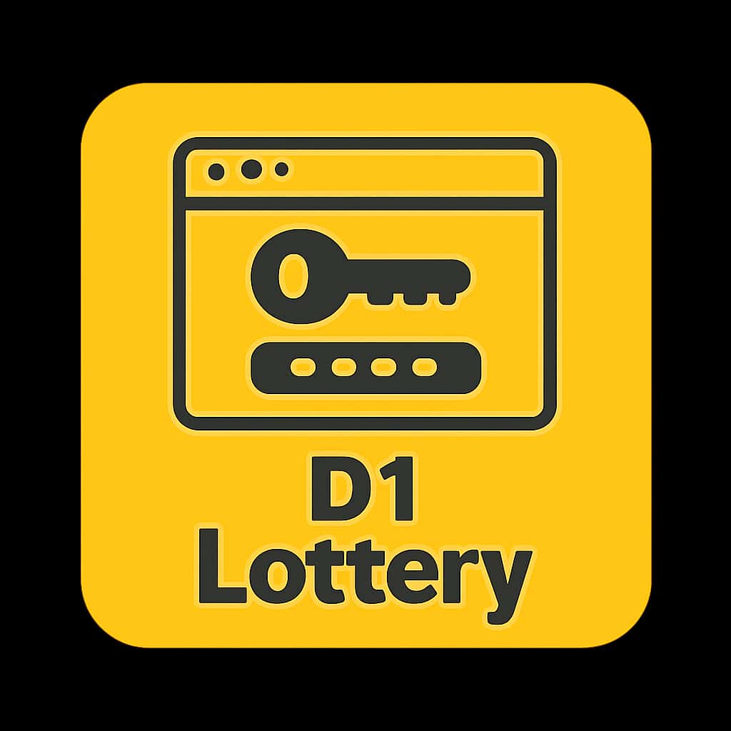 A badge representing the guide for fixing D1 Lottery login issues.