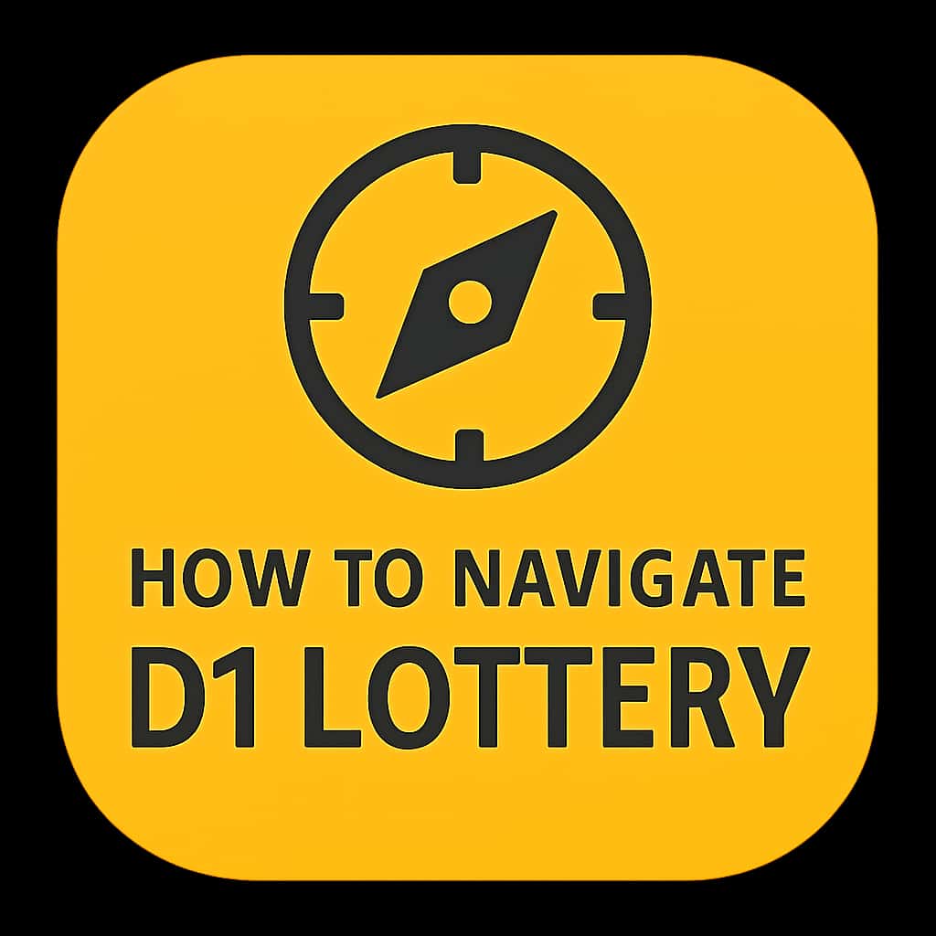 A badge symbolizing guidance for navigating the D1 Lottery.