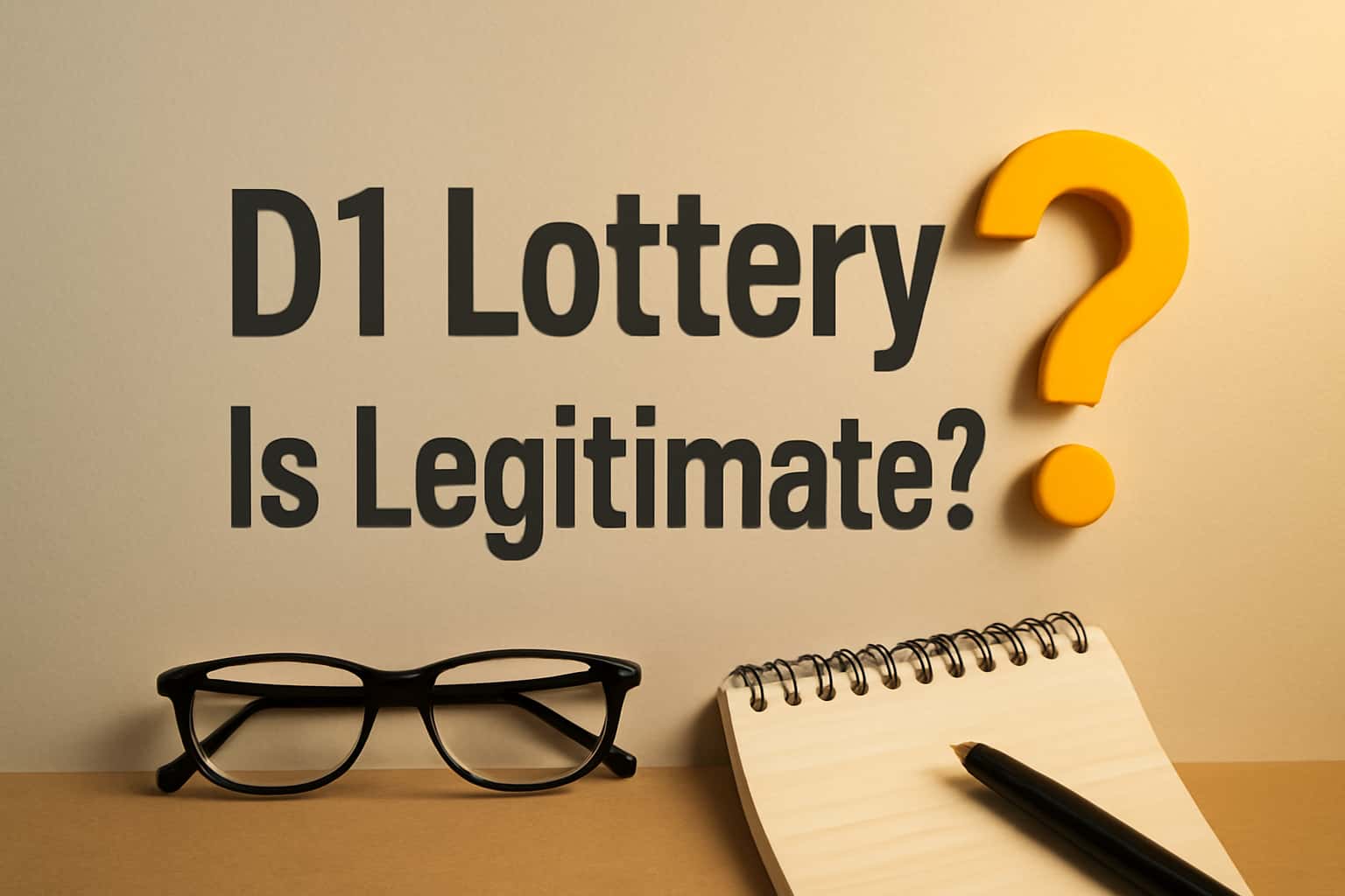 An informative graphic about the legitimacy of D1 Lottery.