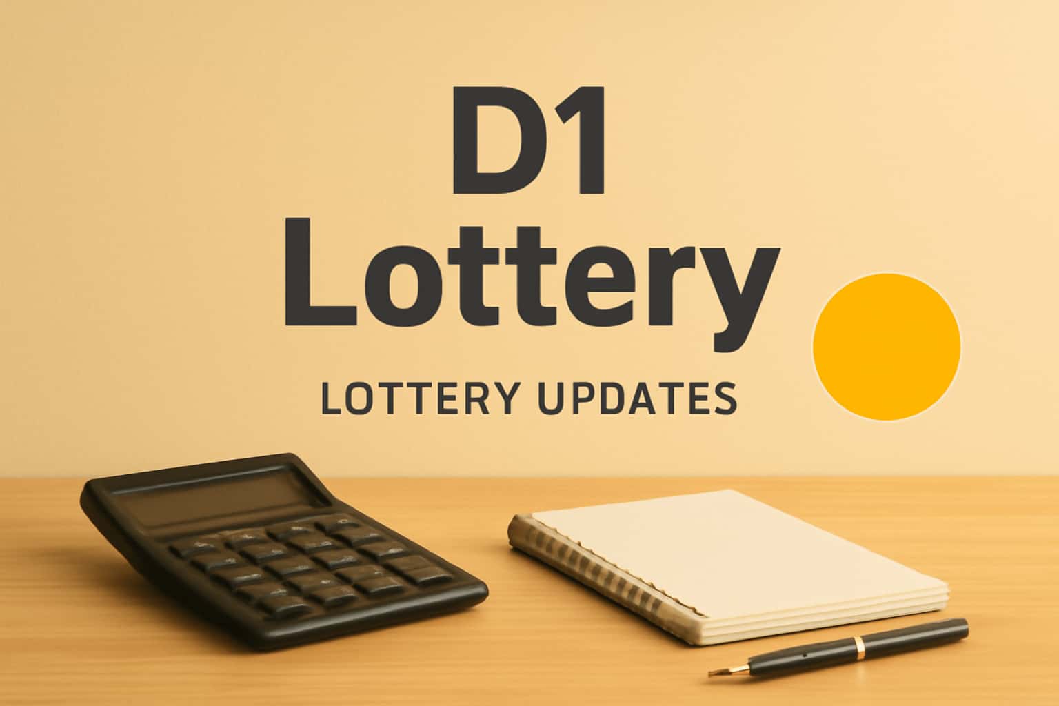 A visual representation of All D1 Lottery updates with informative elements.