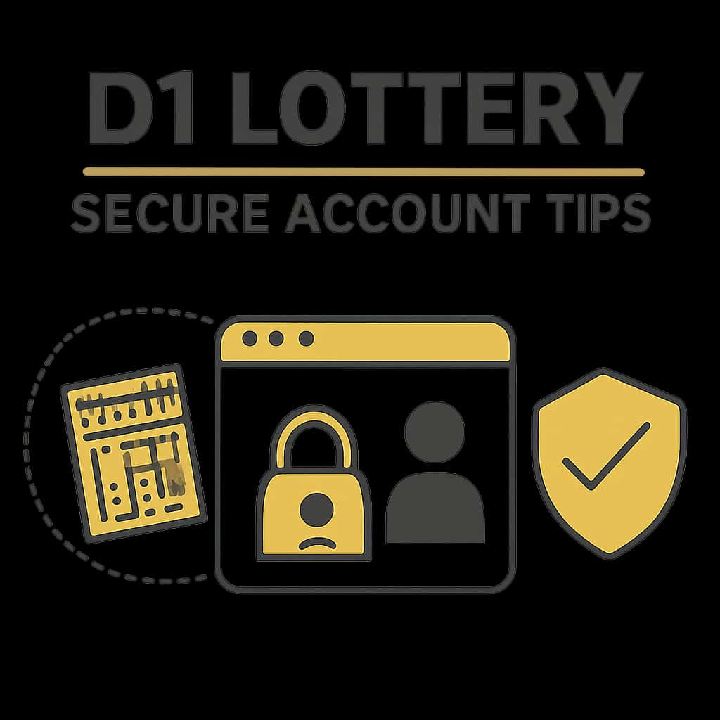 Diagram of security measures for D1 Lottery accounts.