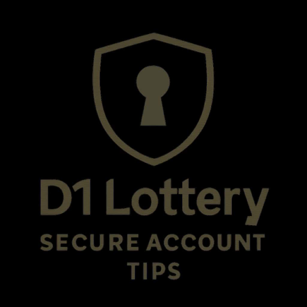 Icon representing secure account tips for D1 Lottery.