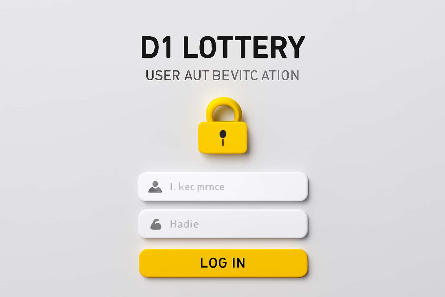 D1 Lottery User Authentication Interface