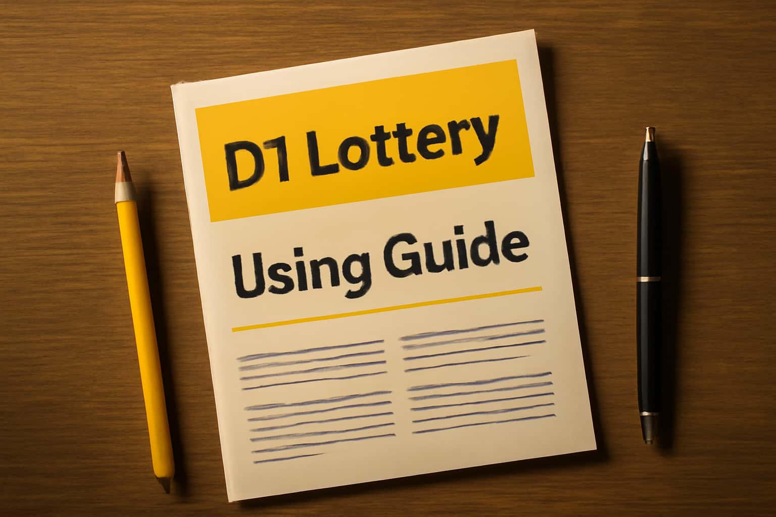 An informative visual representation of the Using D1 Lottery Guide.